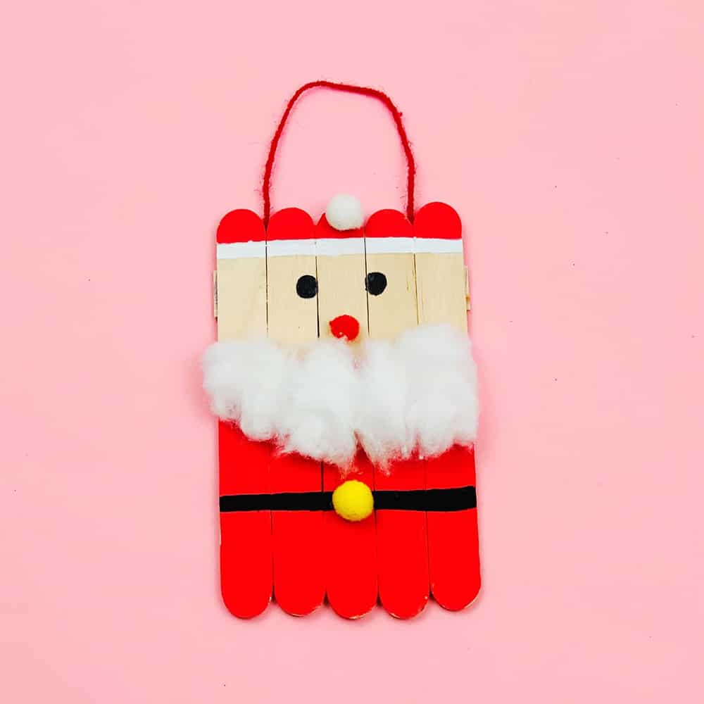 How To Make a Santa Popsicle Stick Craft