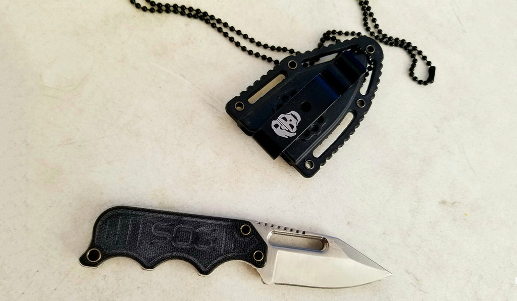 The most capable neck knives can do more than just open packages, and the SOG Instinct Mini neck knife proves it