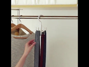 Minimalistic Closet Organising Ideas - Belt & Tie Hanger by Crib Me Out (1 year ago)