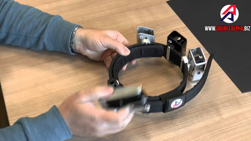 The detachable Belt Hanger system allows you to detach your Racer Master or Racer Holster body from your rig with a simple turn of a thumb screw