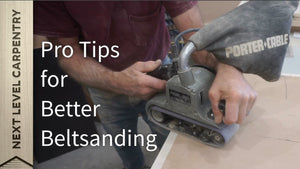 A properly wielded belt sander is the best solution for many sanding tasks