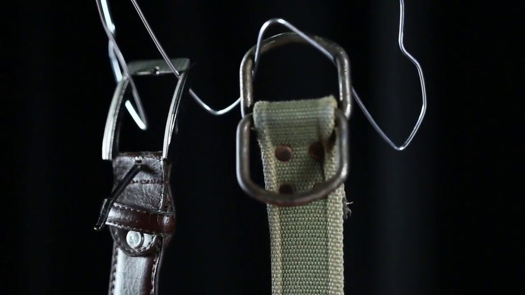 Wanna know how to use clothes hanger to hang your belts? Watch this clip now! ---------------------------------------------- HOW TO offers detailed information through ...