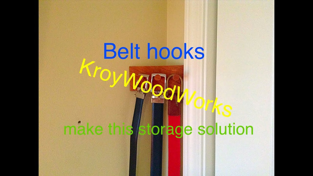 Finding a belt to wear is always a challenge, so to solve this issue I made this belt hook