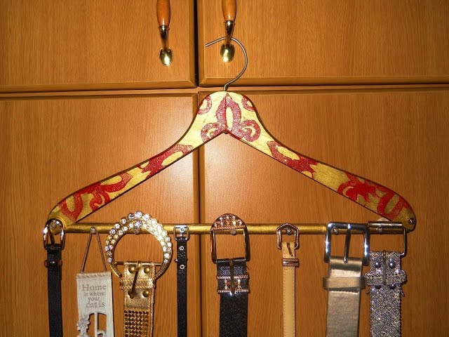 This is an easy way to create a belt hanger for any belt size and shape!