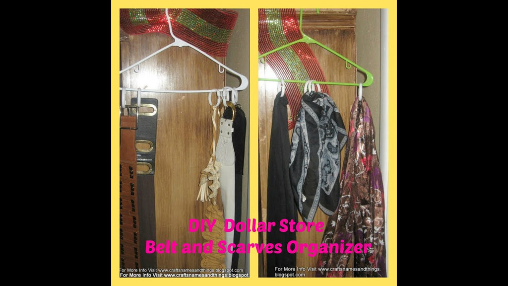 DIY Dollar Store Belt and Scarves Holder/ Organizer by Shemi Dixon (7 years ago)