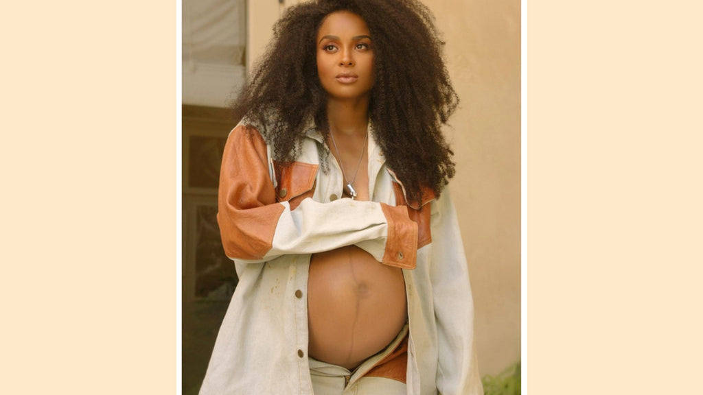 Ciara almost needed a cane during her third pregnancy
