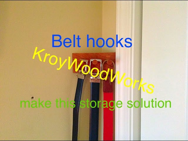 Finding a belt to wear is always a challenge, so to solve this issue I made this belt hook