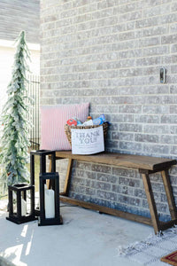 Easy DIY Bench {Perfect for the Front Porch!}