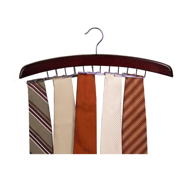 Tie Holder Hanger, Dark Walnut