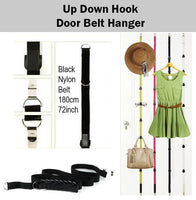 Up Down Hook Adjustable Stainless Organiser Organizer Door Hanger Bag Clothes